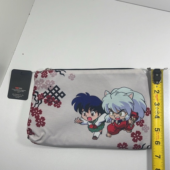 Inuyasha Floral Cosmetic Makeup Bag Pouch New - Picture 6 of 8